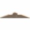 Ekena Millwork Portland Smooth Timber Gable Bracket, Douglas Fir, 36"W x 9"H x 1 1/2"D x 5 1/2"F, 6/12 Pitch GBW036X09X0206POR00SDF - alternate 4